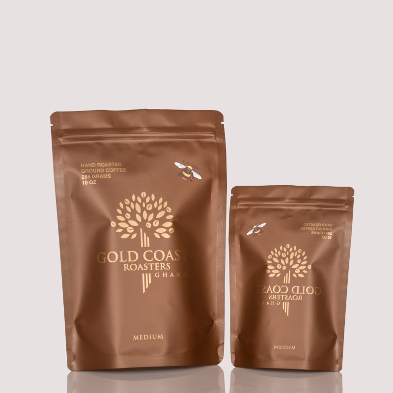 285g Custom Coffee Bags with One-Way Degassing Valves