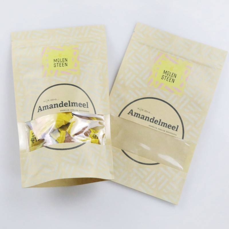 Printed Kraft Stand up Pouches with Window